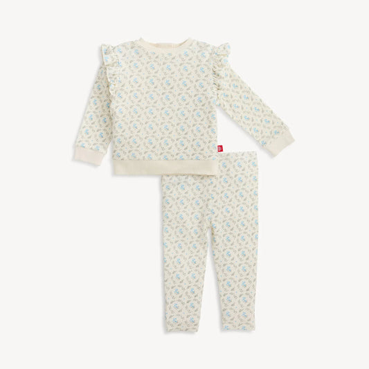 Magnetic Me Modal Waffle Magnetic Longsleeve Ruffle Set - Eloise