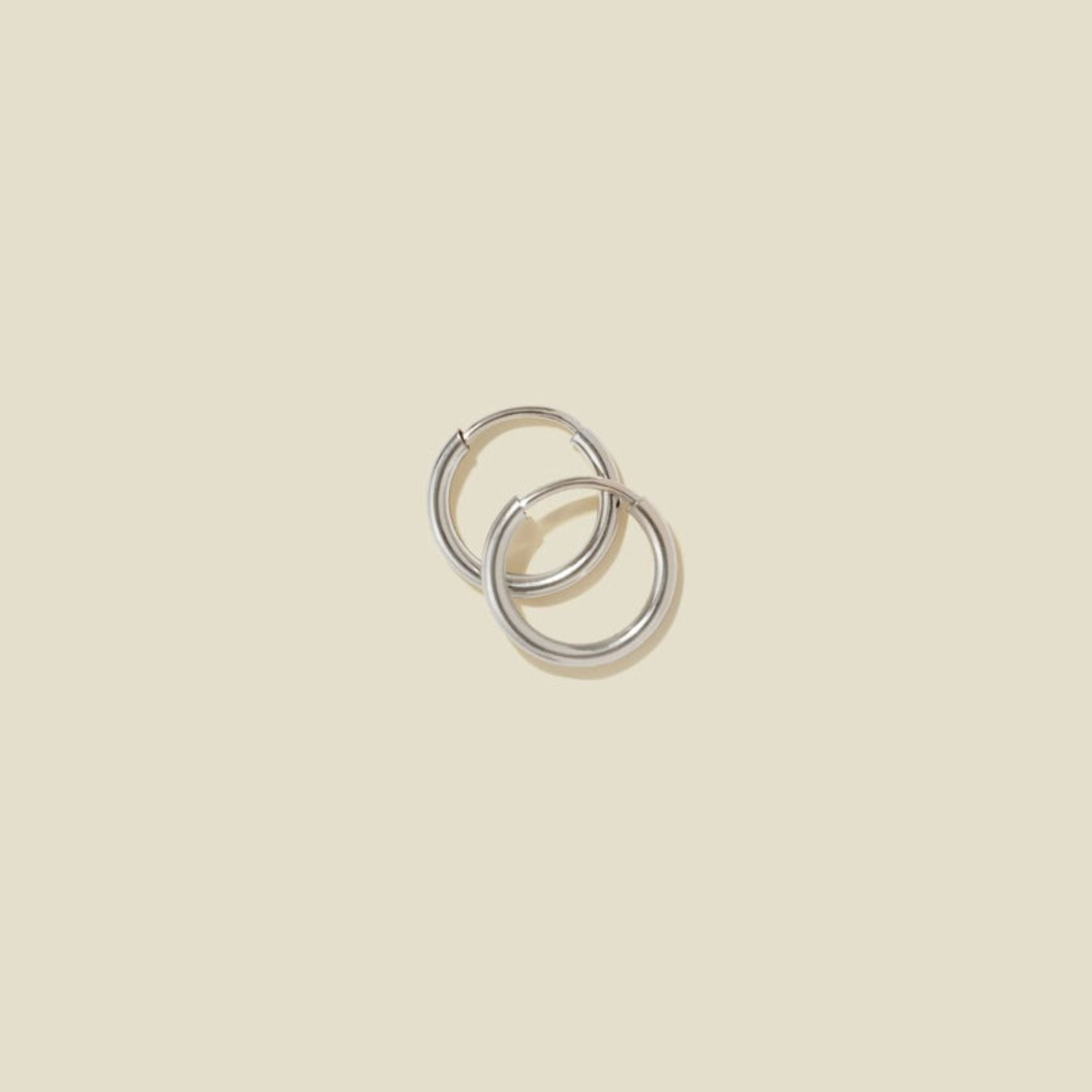 Made by Mary Silver Hoop Earrings - Mini