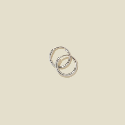 Made by Mary Silver Hoop Earrings - Mini
