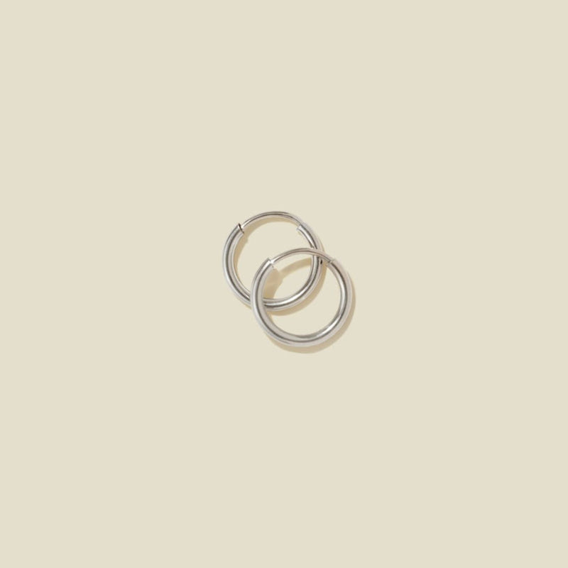 Made by Mary Silver Hoop Earrings - Mini