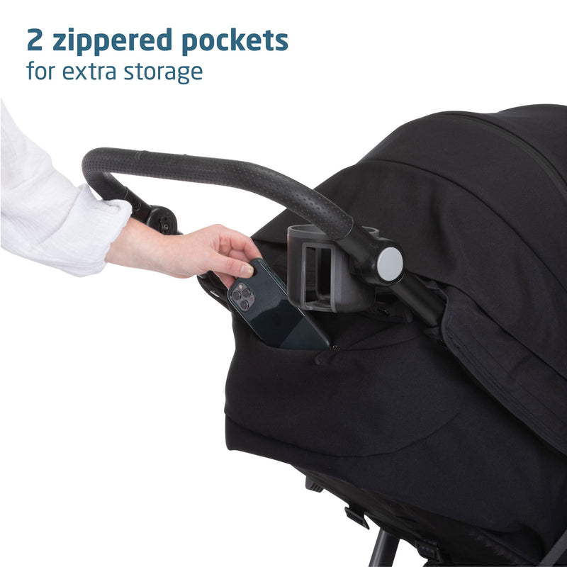 Maxi-Cosi Gia XP Luxe 3-Wheel Travel System with Mico Luxe - Midnight Black
