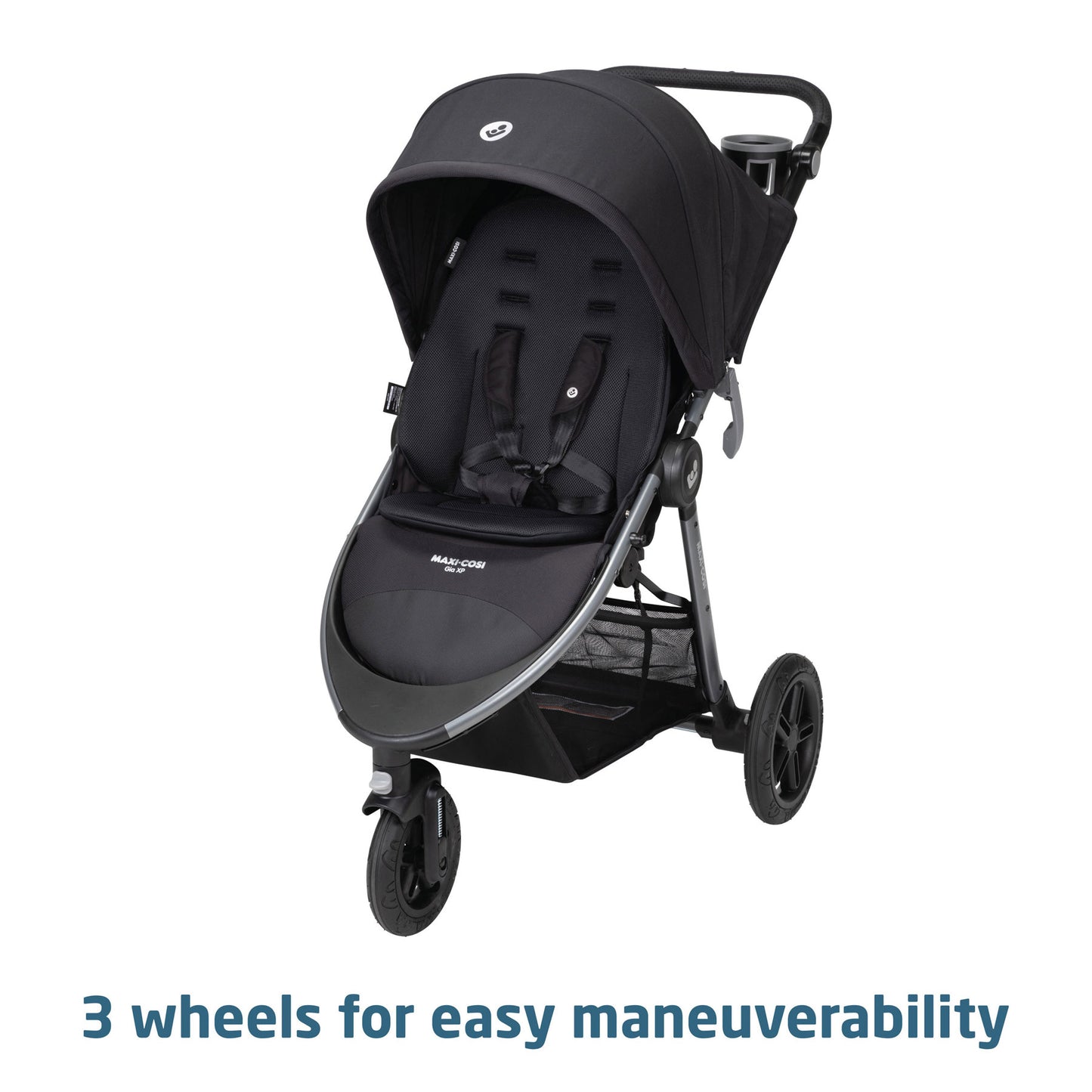 Maxi-Cosi Gia XP Luxe 3-Wheel Travel System with Mico Luxe - Midnight Black
