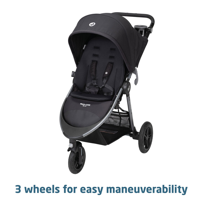 Maxi-Cosi Gia XP Luxe 3-Wheel Travel System with Mico Luxe - Midnight Black