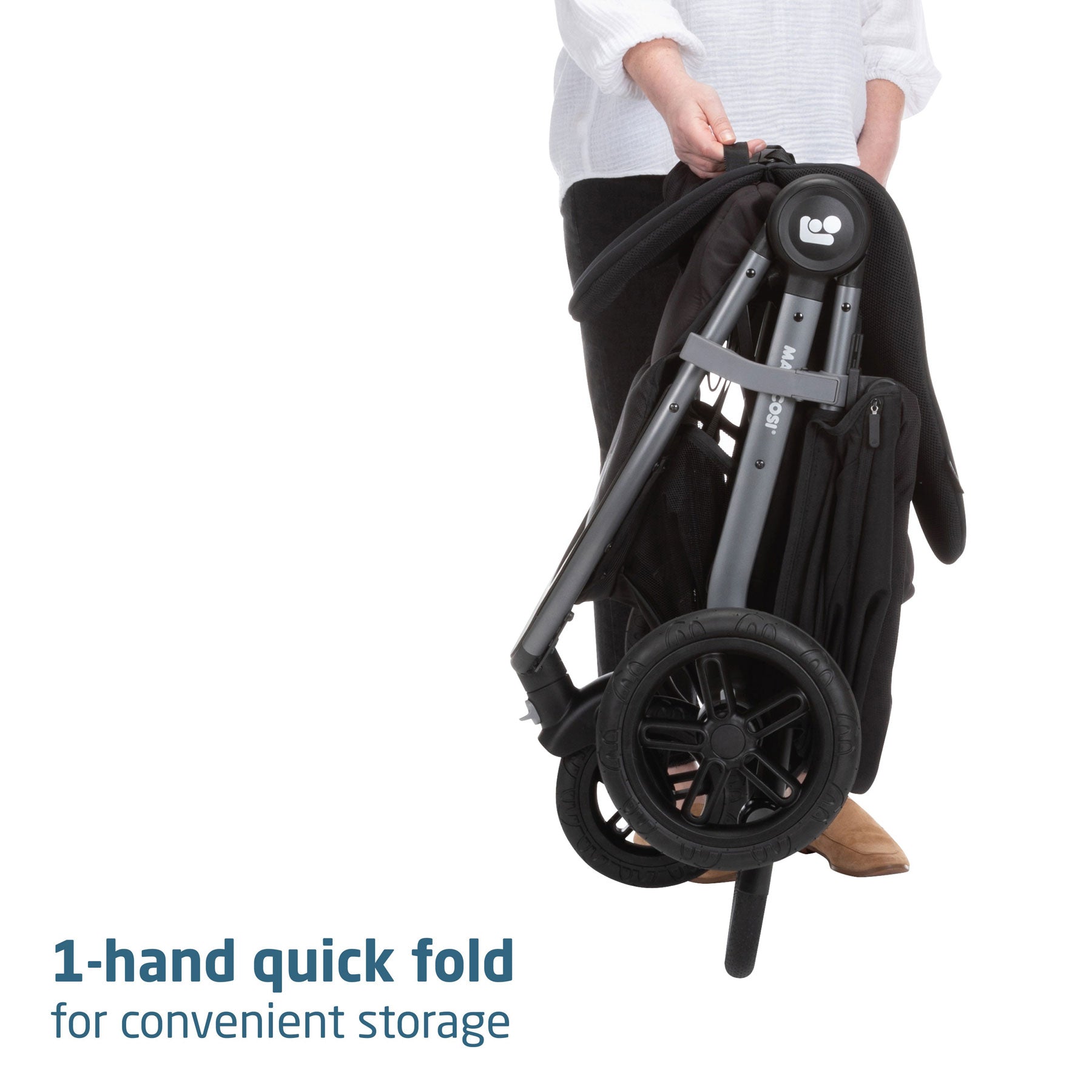 Maxi-Cosi Gia XP Luxe 3-Wheel Travel System with Mico Luxe - Midnight Black