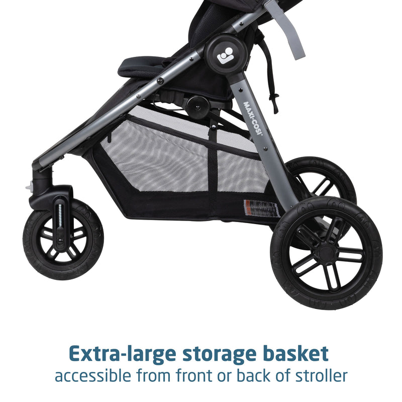 Maxi-Cosi Gia XP Luxe 3-Wheel Travel System with Mico Luxe - Midnight Black