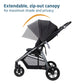 Maxi-Cosi Gia XP Luxe 3-Wheel Travel System with Mico Luxe - Midnight Black
