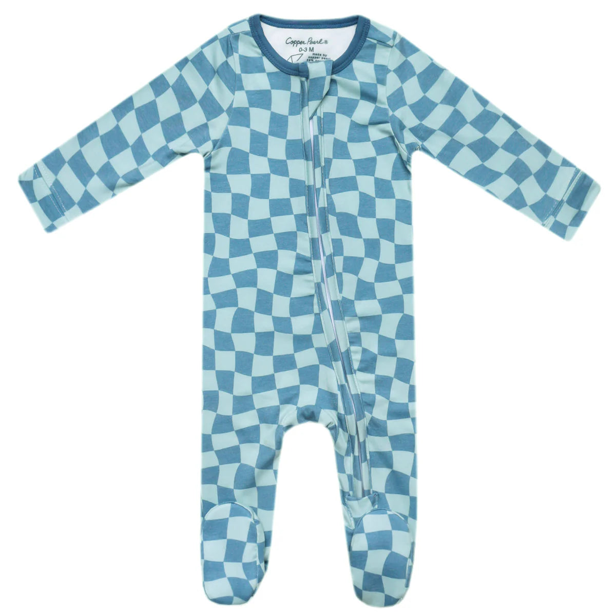 Copper Pearl Zip-up Footie - Miles