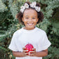 Little girl wearing two Modern Piggy Ribbon Bow - Alligator Clip - Schoolgirl Plaid