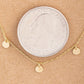 Fame Multi Mini Coin Charm Necklace - Gold