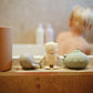 Child playing in bath with Mushie Mold Free Bath Play Set - 4 Pack - Sealife