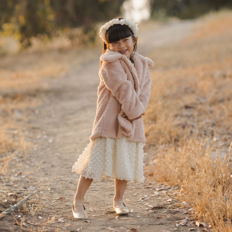 Noralee Chloe Dress - Ivory with Noralee Eloise Coat - Antique