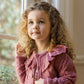 Noralee Ruffle Cardigan - Raspberry