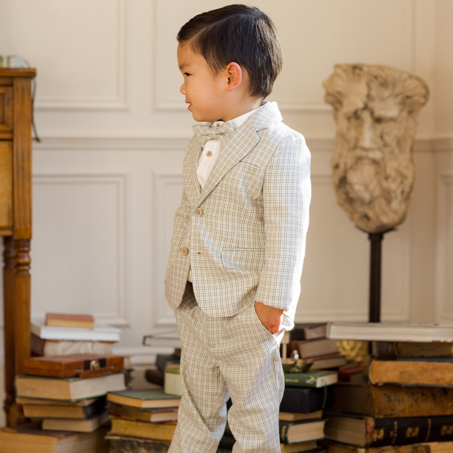 Noralee Suspender Pant - French Blue