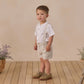 Noralee Suspender Short - Sky Stripe