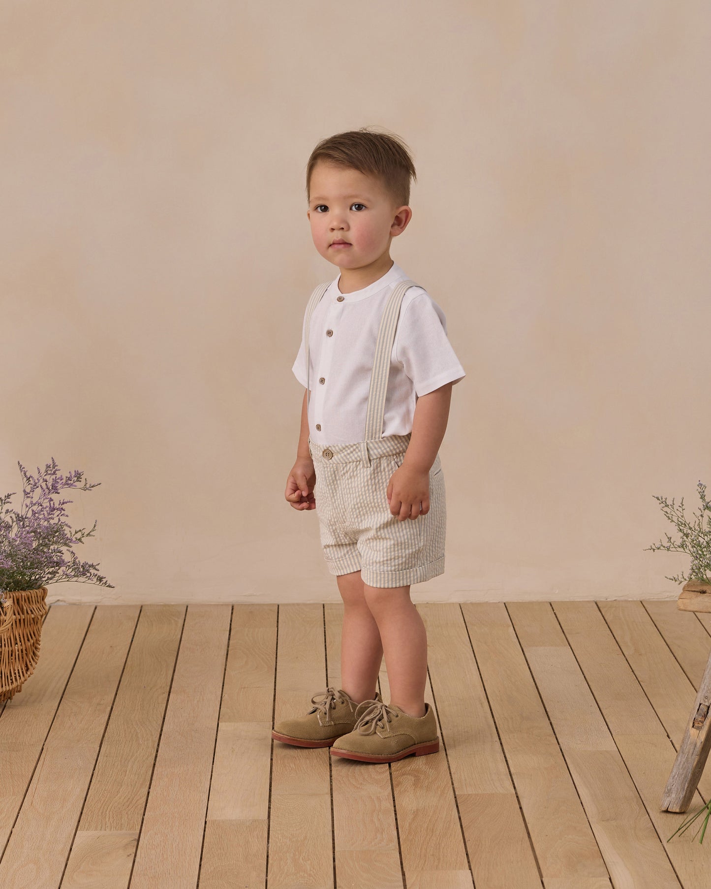 Noralee Suspender Short - Sky Stripe
