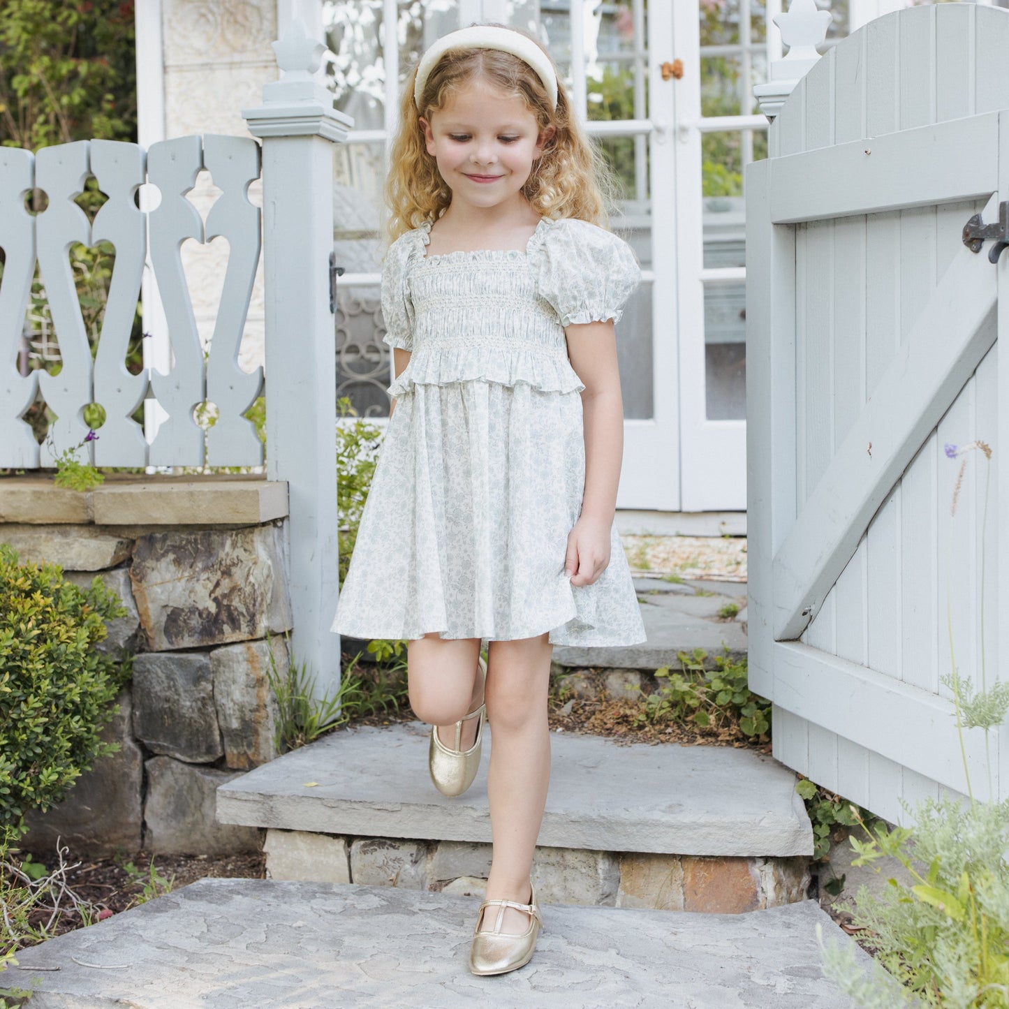 Noralee Olivia Dress - Sky Floral