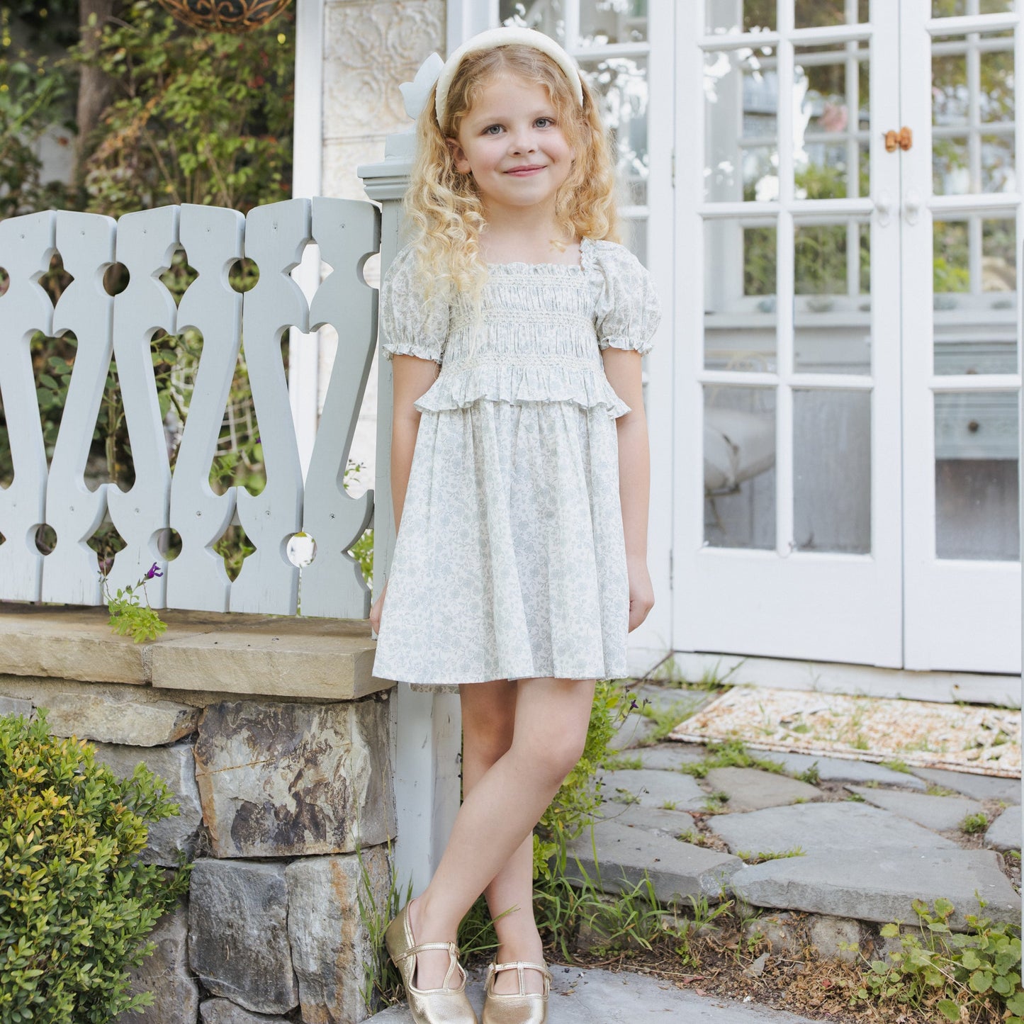 Noralee Olivia Dress - Sky Floral