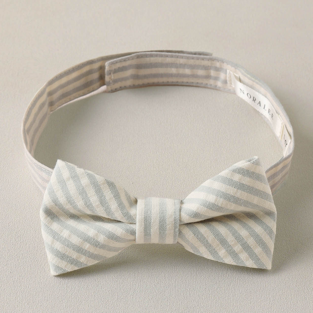 Noralee Bow Tie - Sky Stripe Seersucker