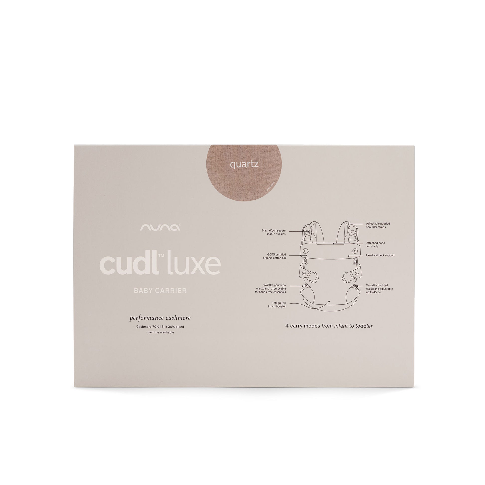 Nuna CUDL Luxe Carrier - Quartz