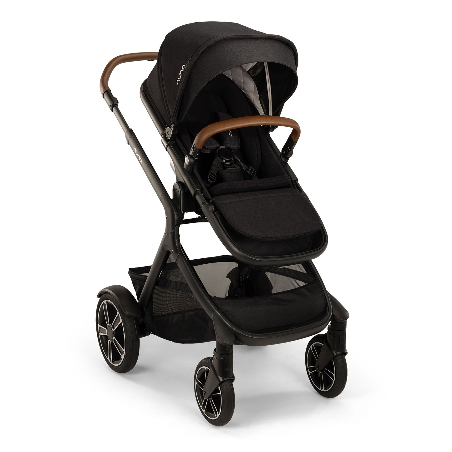 Nuna DEMI Next Stroller and PIPA Aire RX Car Seat Travel System - Caviar
