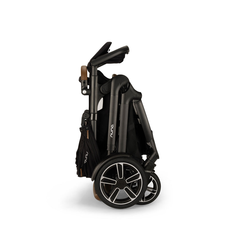 Nuna DEMI Next Stroller and PIPA Aire RX Car Seat Travel System - Caviar