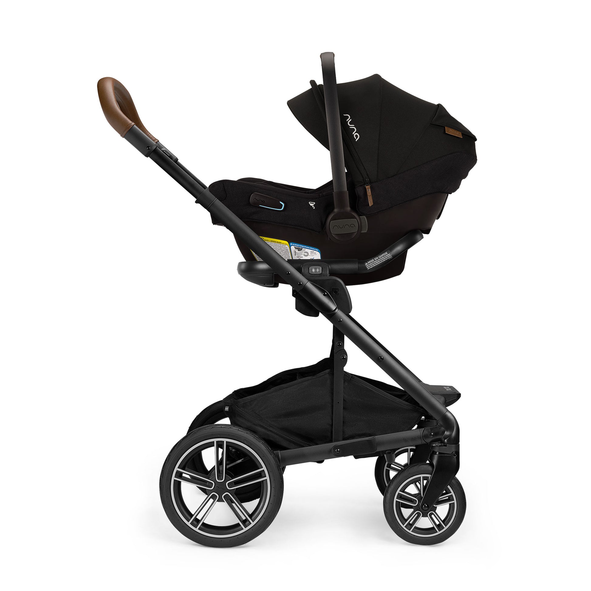 Nuna MIXX Next Stroller and PIPA Aire RX Car Seat Travel System - Caviar