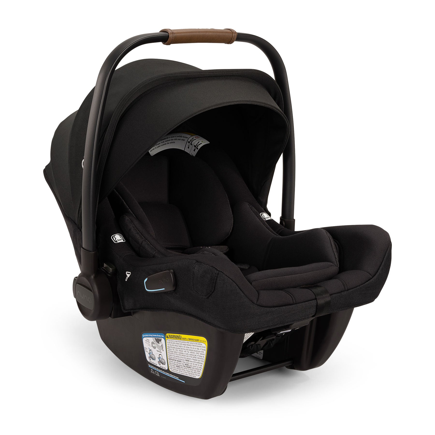 Nuna DEMI Next Stroller and PIPA Aire RX Car Seat Travel System - Caviar