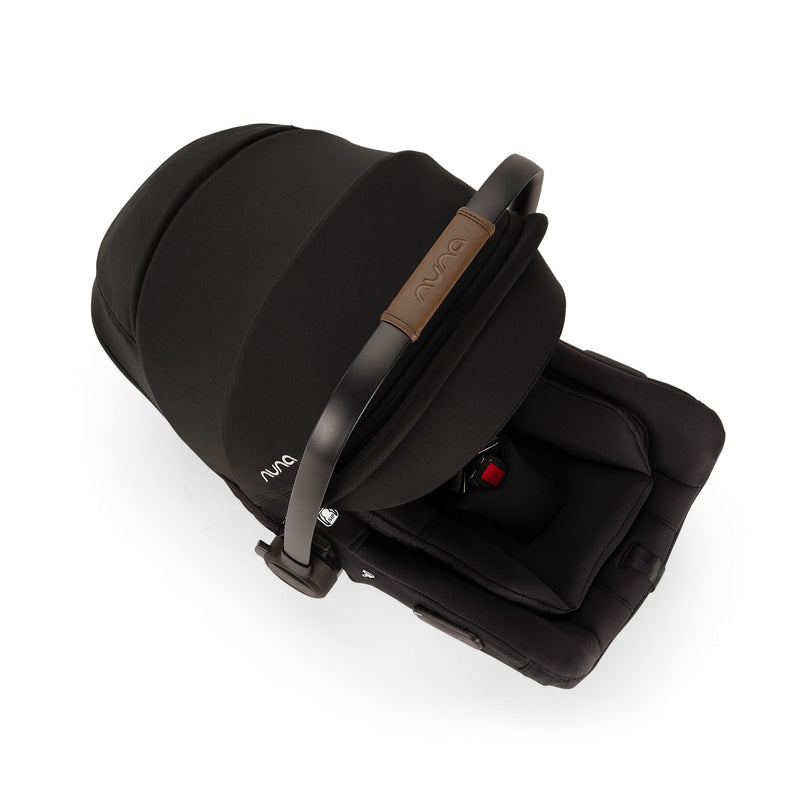 Nuna DEMI Next Stroller and PIPA Aire RX Car Seat Travel System - Caviar