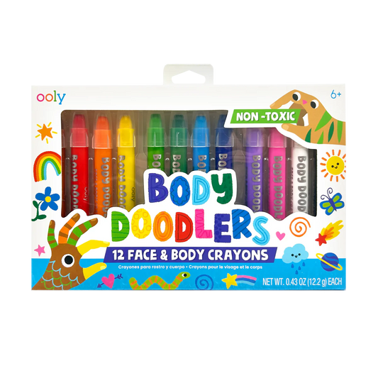 OOLY Body Doodlers Face and Body Crayons