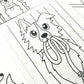 OOLY  Undercover Art Hidden Pattern Coloring Activity Art Cards - Dog Days