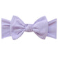 Copper Pearl Rib Knit Headband Bow - Periwinkle