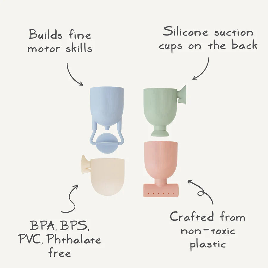 Mushie Pour and Play Bath set
