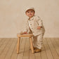 Quincy Mae Grayson Pant - Gold Pinstripe