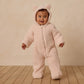 Quincy Mae Bear Jumpsuit - Antique
