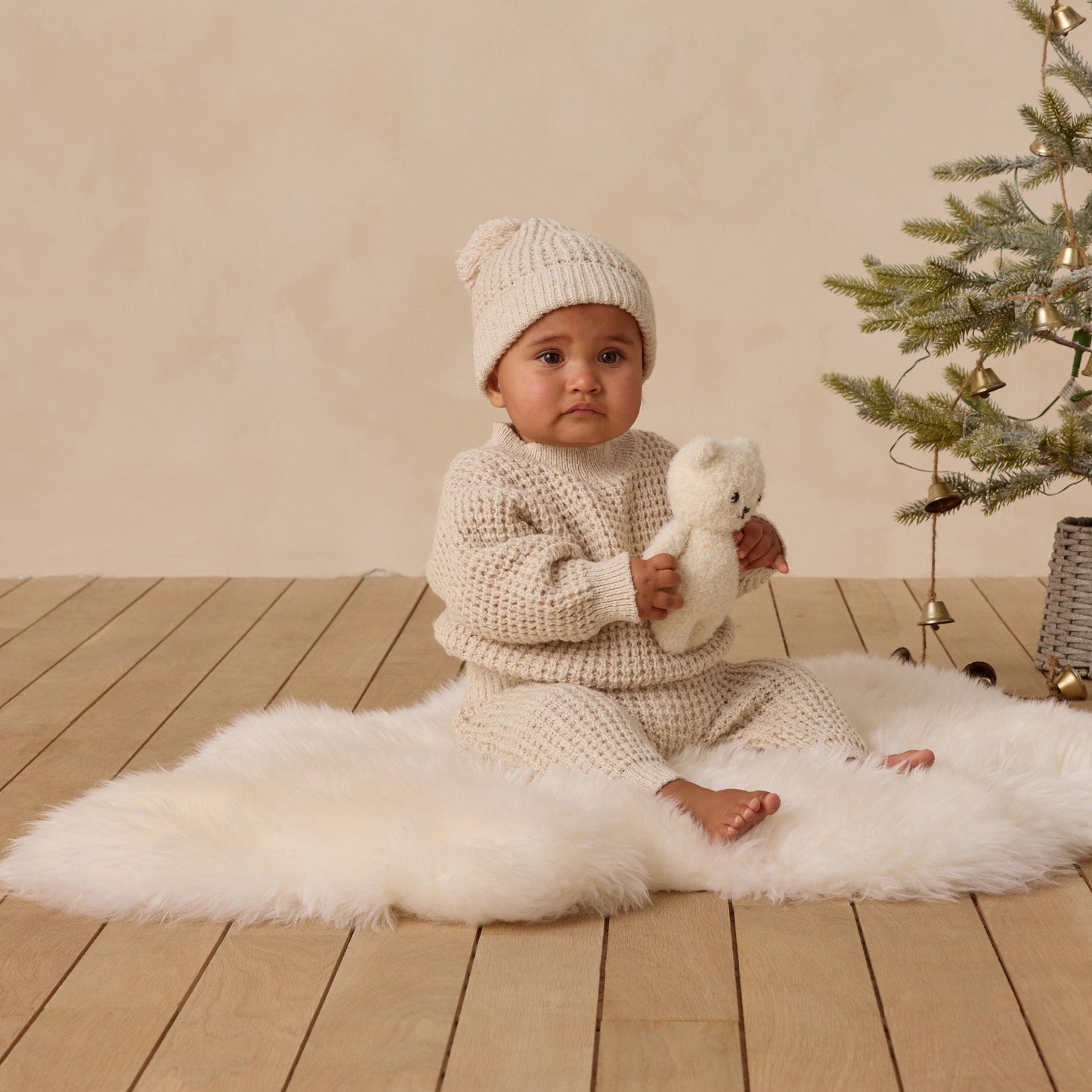 Quincy Mae Chunky Knit Sweater - Natural