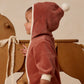 Quincy Mae Velour Zip Jumpsuit - Cranberry