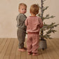 Quincy Mae Velour Relaxed Sweatpant - Candy Stripe