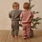 Quincy Mae Velour Relaxed Sweatpant - Candy Stripe