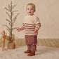 Quincy Mae Rex Sweater - Cranberry