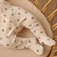 Quincy Mae Hidden Snap Footie - Holly Berry