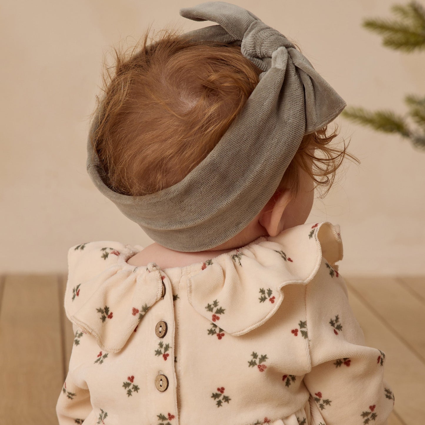 Quincy Mae Wendy Romper - Holly Berry