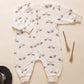 Quincy Mae Relaxed Fleece Jumpsuit - Bats