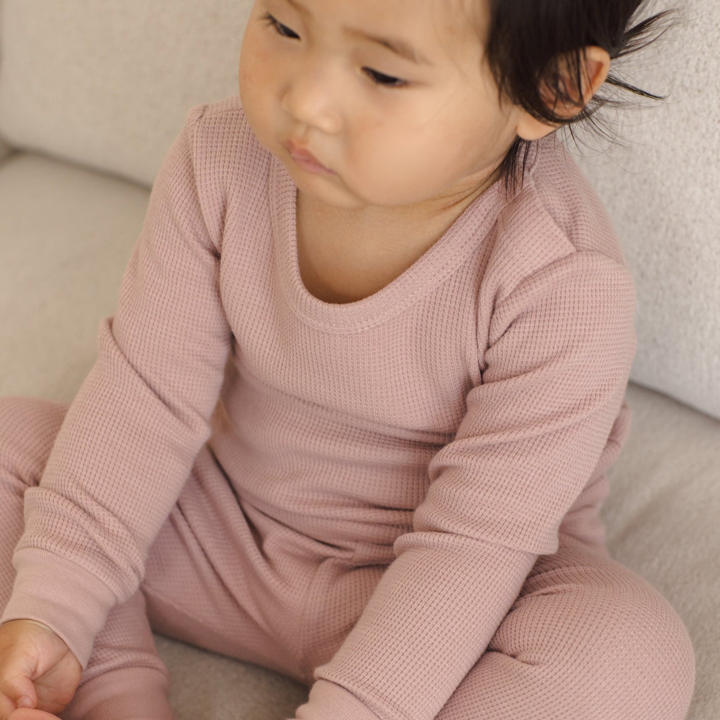 Quincy Mae Baby Pant - Mauve