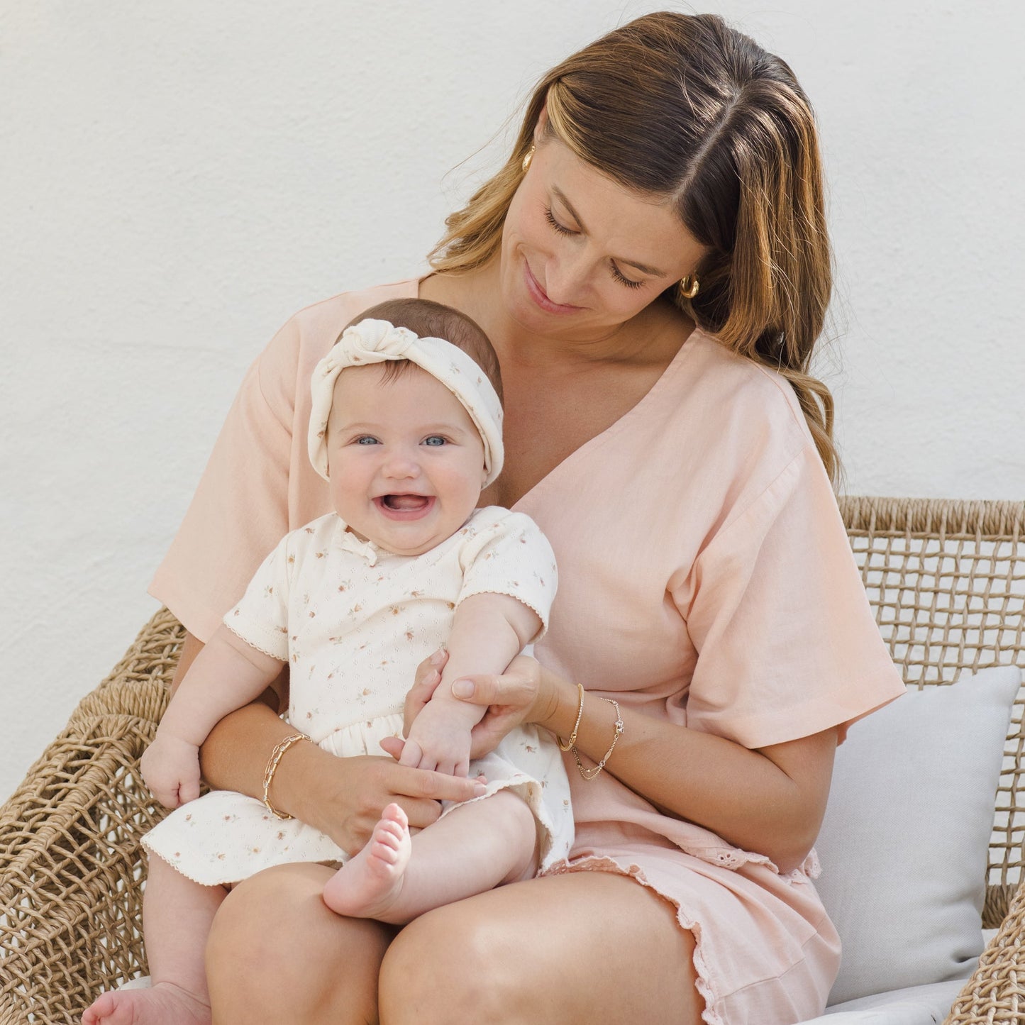 Quincy Mae Pointelle Skirted Bodysuit - Petit Fleur