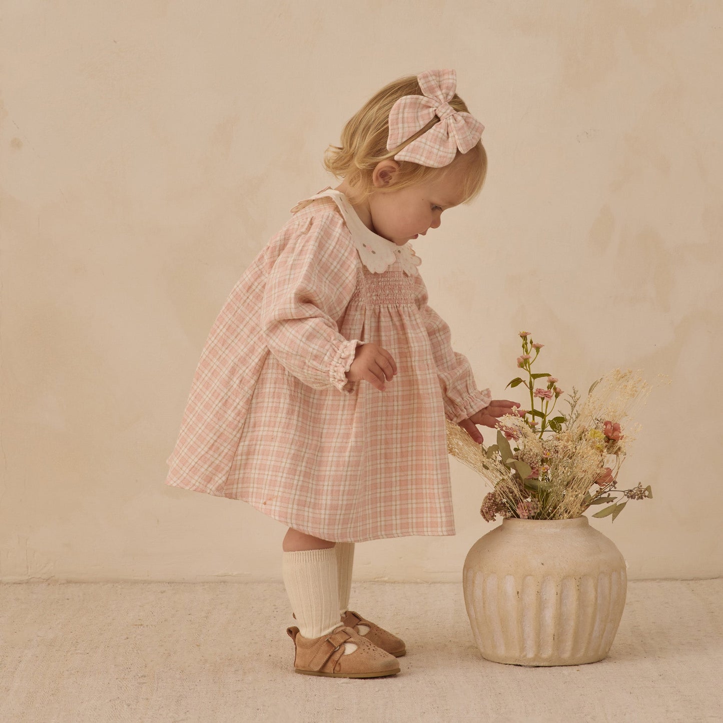 Quincy Mae Callie Dress - Pink Plaid
