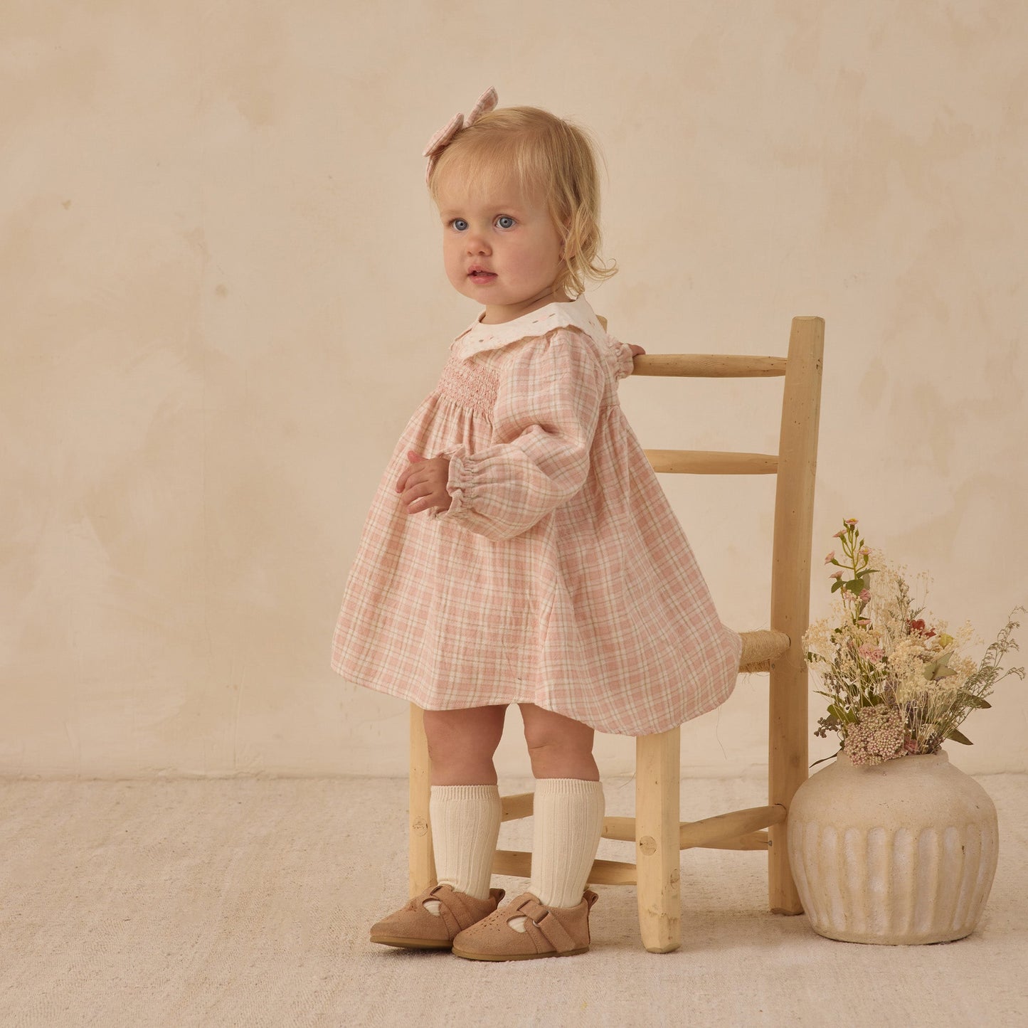 Quincy Mae Callie Dress - Pink Plaid