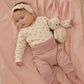 Quincy Mae Side Snap Bodysuit - Flower Field