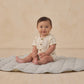 Quincy Mae Short Sleeve Woven Romper - Birds