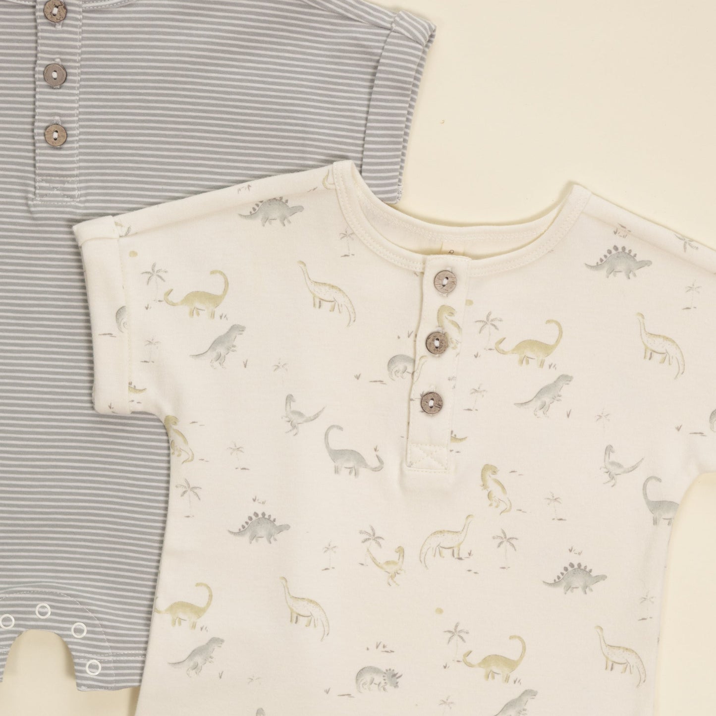Quincy Mae Short Sleeve One-Piece - Dinosaur