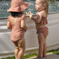 Quincy Mae Smocked Ruffle Bikini - Poppy Floral